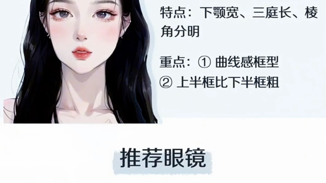 不同脸型如何选眼镜?#眼镜#眼镜框哔哩哔哩bilibili