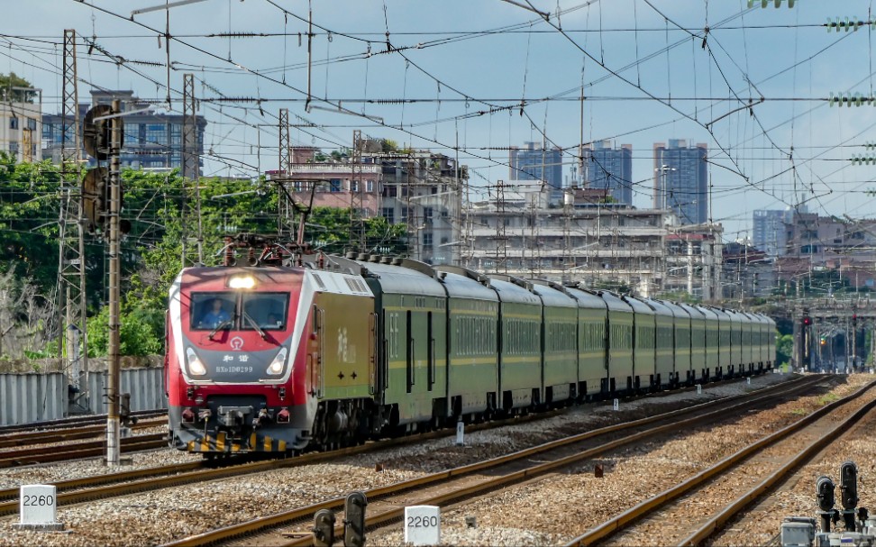 【kd25z】客车t8301棠溪北场两道通过