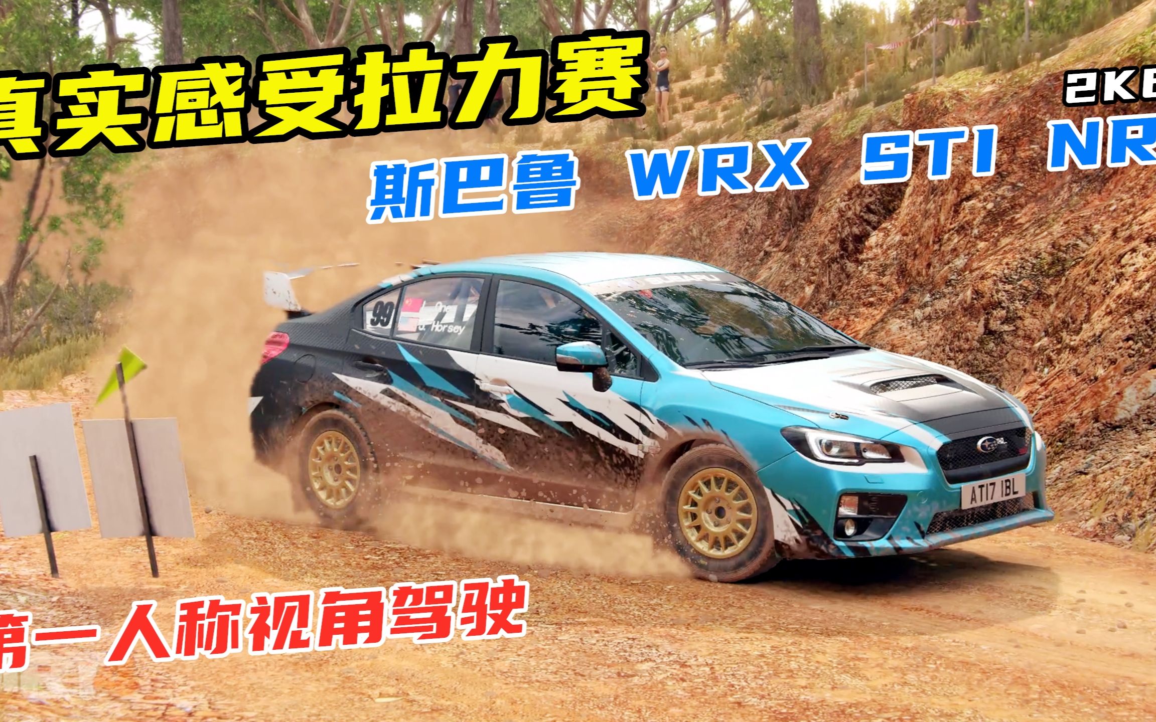 尘埃4:斯巴鲁WRX STI NR4跑拉力,油门踩死,惊险刺激!哔哩哔哩bilibili