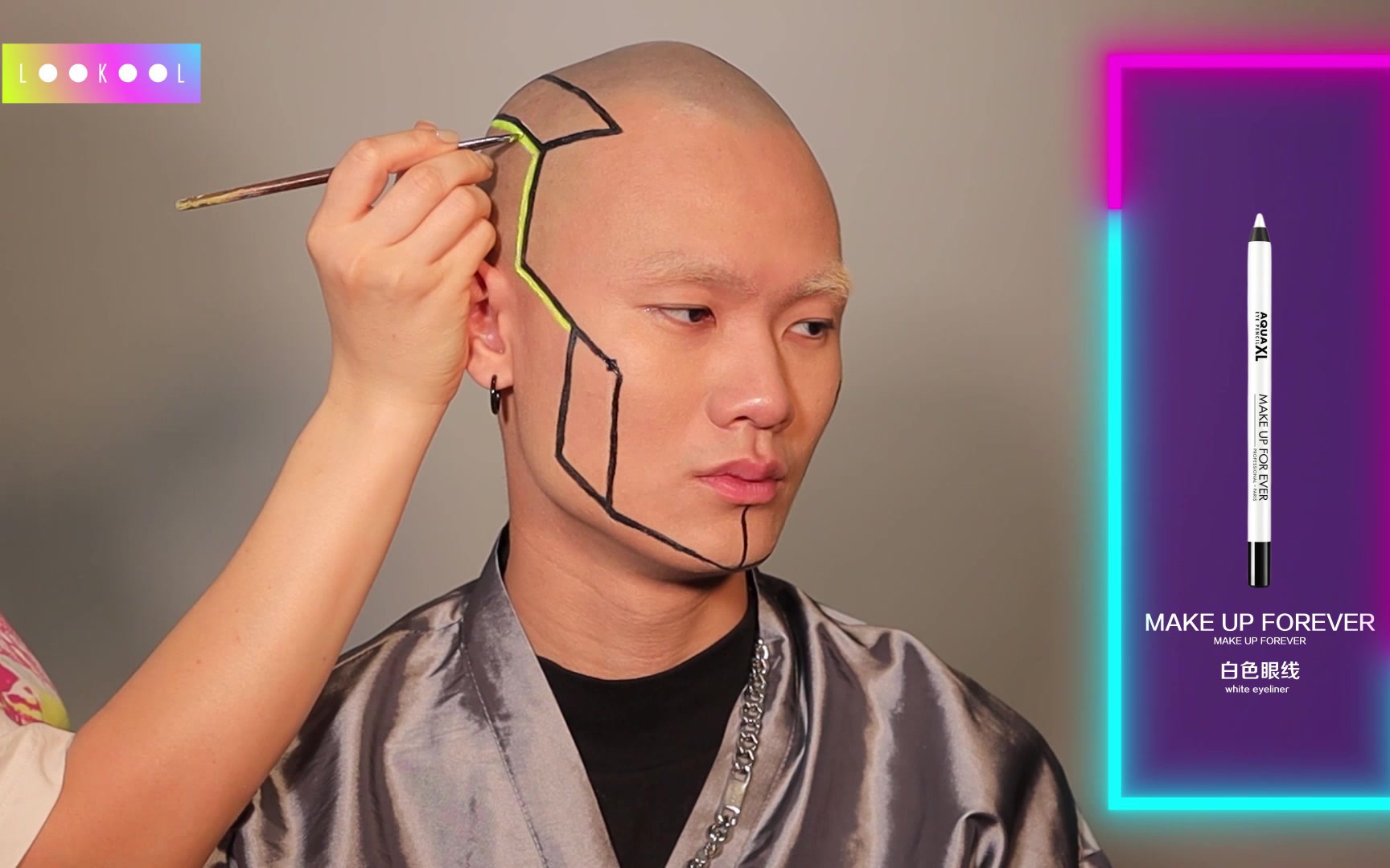 lookool 赛博朋克男生妆容 by elizabeth morriott-lookool_official