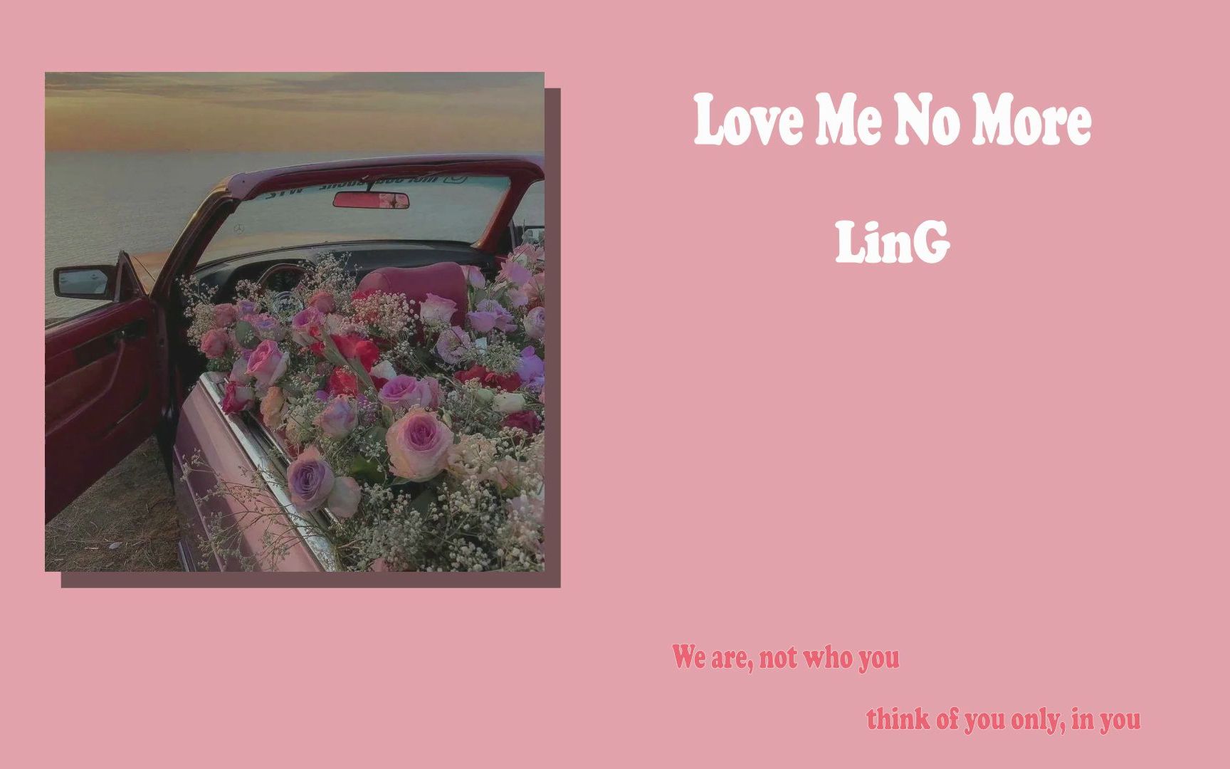 [图]日推/一听就会爱上的| 《Love Me No More》