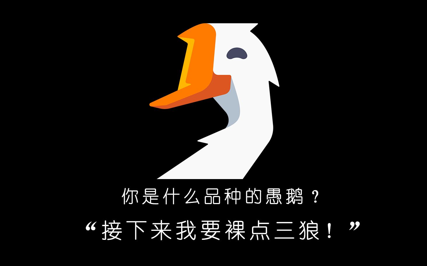 鹅鸦杀——"下面,我要裸点三狼!