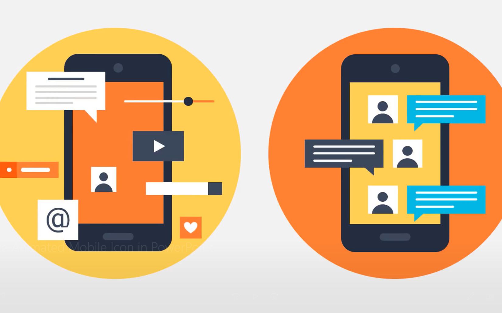 ppt制作精美手机图标动画ppt动画教程powerpoint中英双字幕