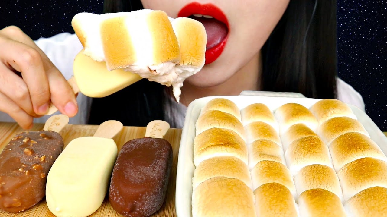 [图]【kaho】助眠Magnum冰激凌+S'More Marshmallows+不说话吃饭的声音(2019年10月31日21时15分)