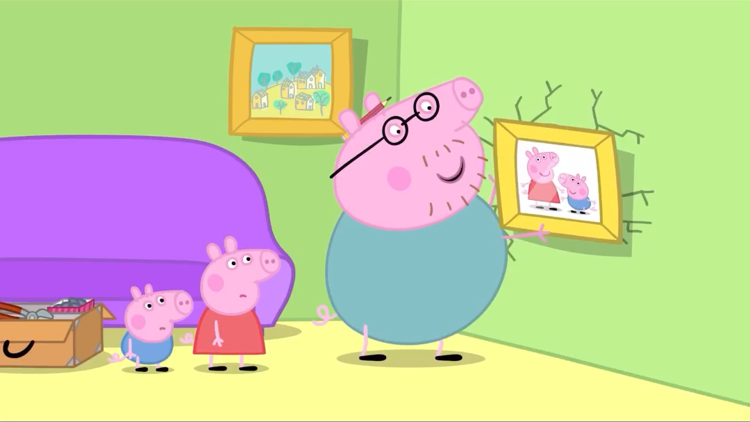 peppa pig - daddy puts up a picture(2)