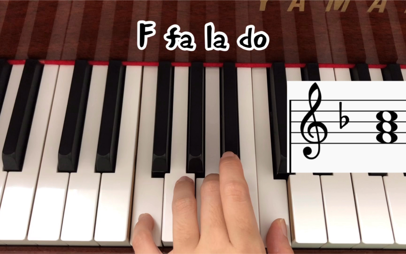 五分钟钢琴系列跟着可可学钢琴lesson8f调识谱