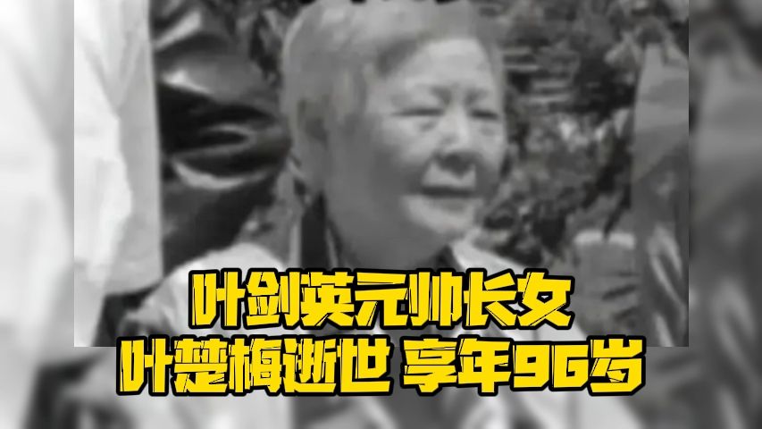 叶剑英元帅长女叶楚梅逝世 享年96岁哔哩哔哩bilibili