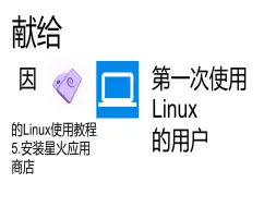 Скачать видео: 献给因小小电脑/虚拟电脑第一次使用Linux的用户的Linux使用教程——5.安装星火应用商店