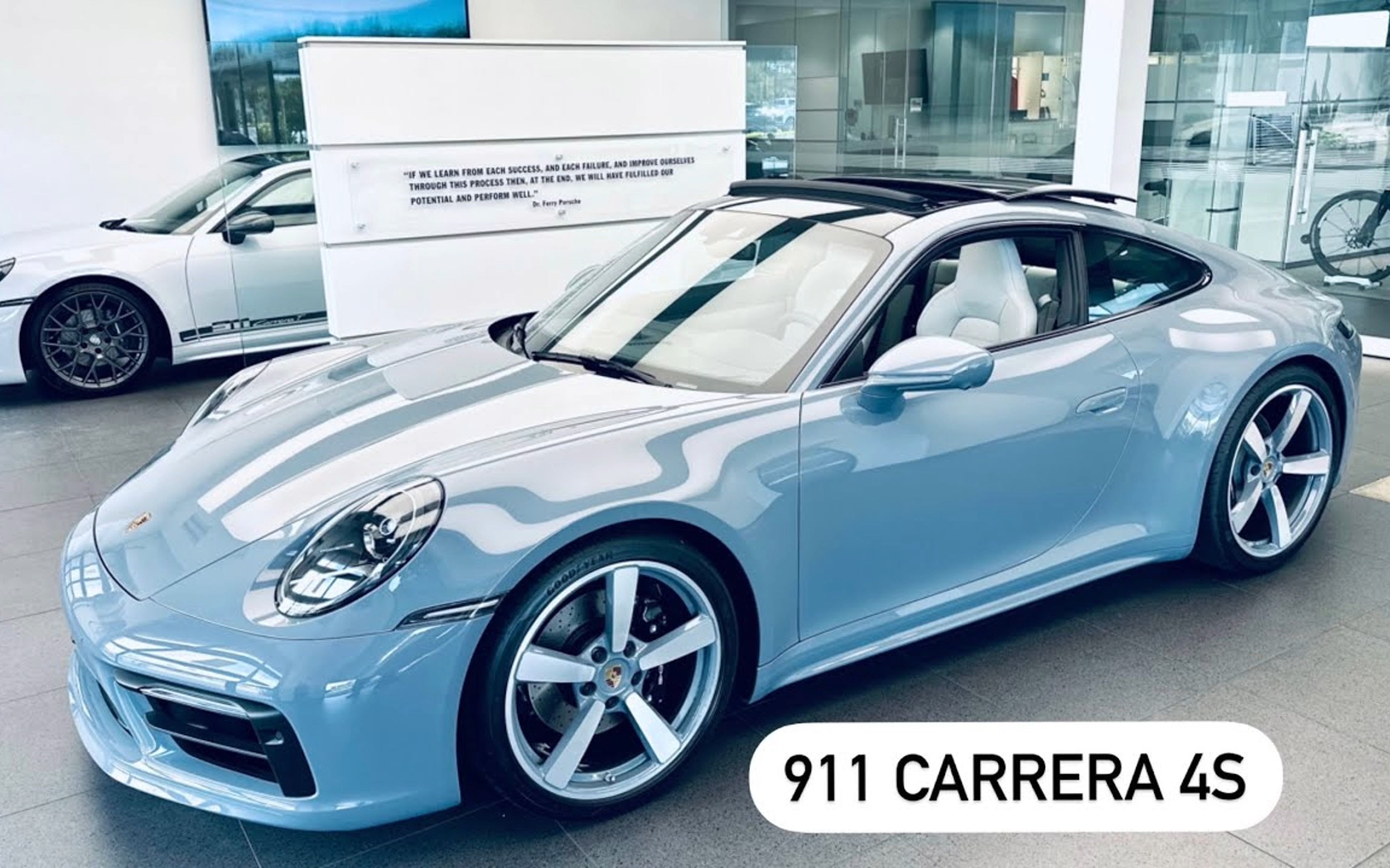 【4k鉴赏】保时捷 911 carrera 4s artic grey