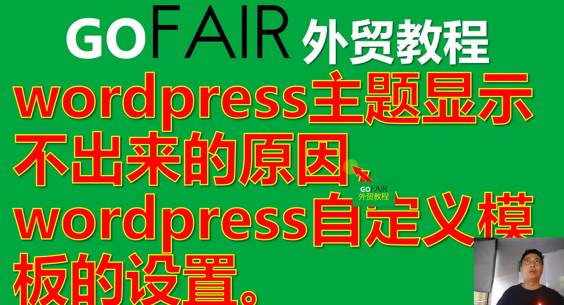 wordpress主题显示不出来的原因,wordpress自定义模板的设置.哔哩哔哩bilibili