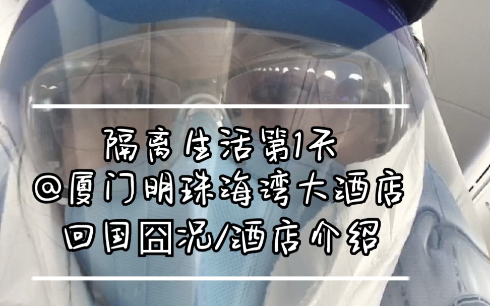 隔离生活第1天@厦门明珠海湾大酒店/回国囧况/酒店介绍哔哩哔哩bilibili