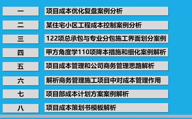 项目经理及成本管理相关人员怎么做好成本管理?有哪些套路可以用? 有什么独到之处给大家进行实际案例剖析讲解哔哩哔哩bilibili