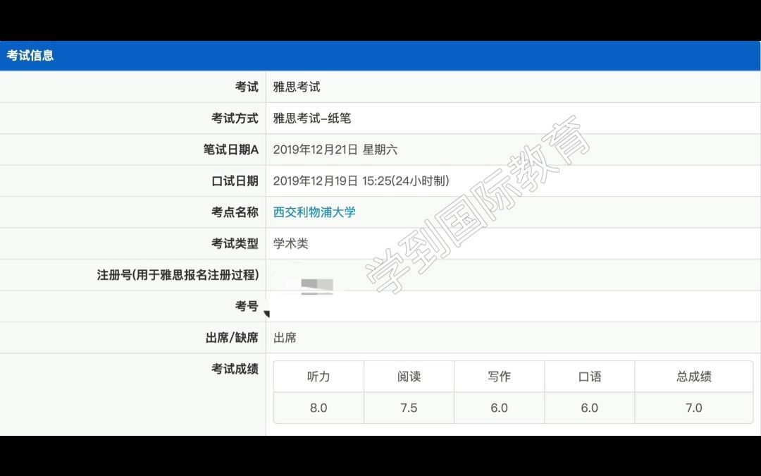 雅思高分学员成绩单哔哩哔哩bilibili