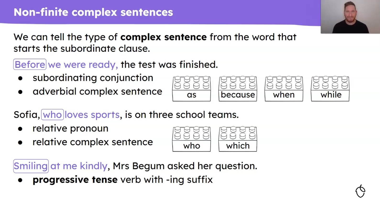 A new sentence structure- the non-finite complex sentence - Oak National Academy