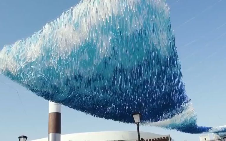 风的形态 94____patrick shearn 《dream wave》装置艺术