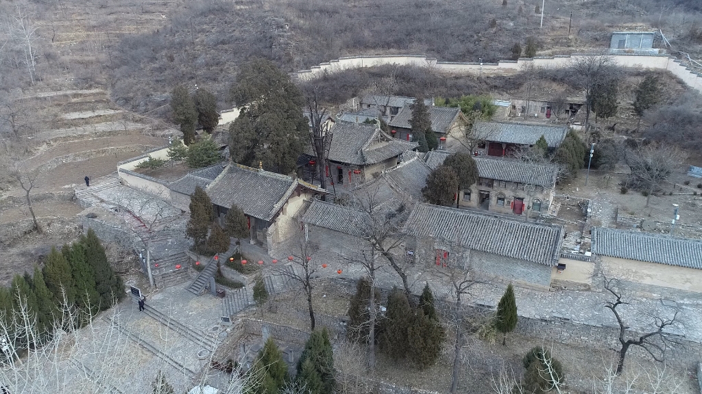 长治市:航拍龙门寺古建筑群