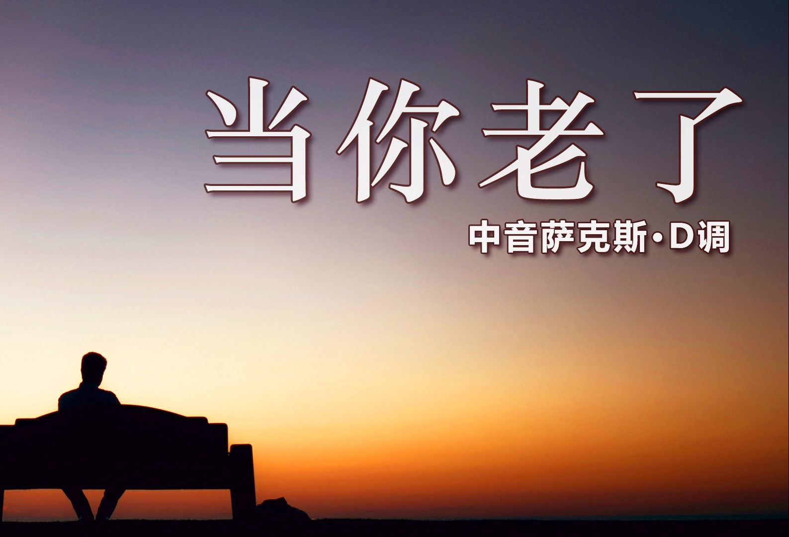 萨克斯一曲《当你老了》,经典旋律的深情婉转,音色美妙动听!