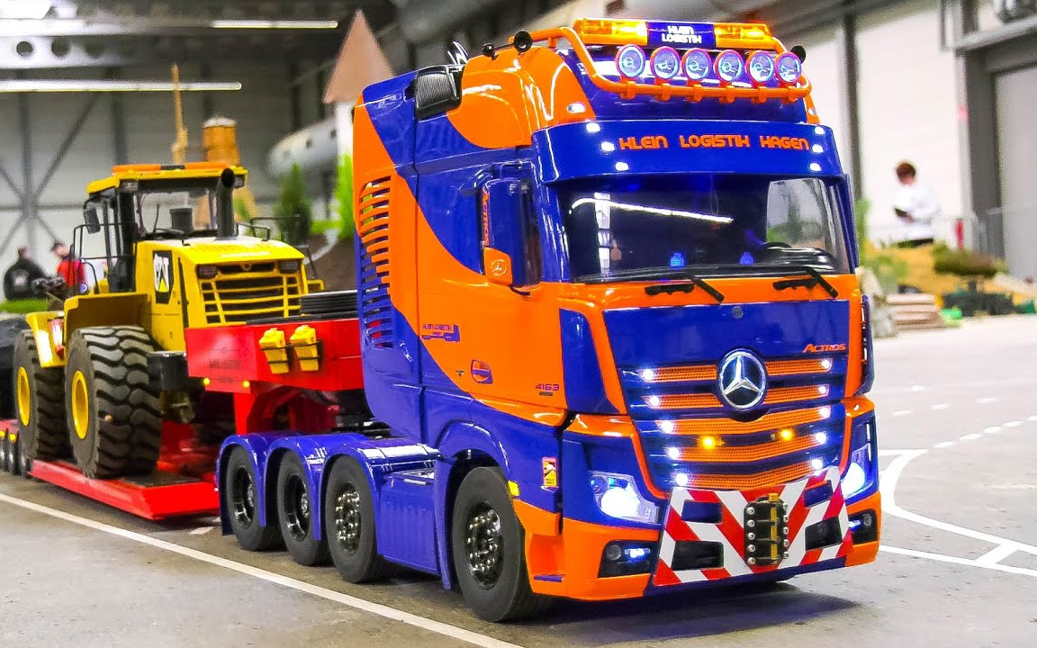 【rc】巨型遥控卡车,曼,斯堪尼亚,梅赛德斯-奔驰,沃尔沃遥控挖掘机