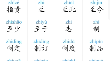 普通话考试字词发音【zhi—zhong常用词11下】哔哩哔哩bilibili