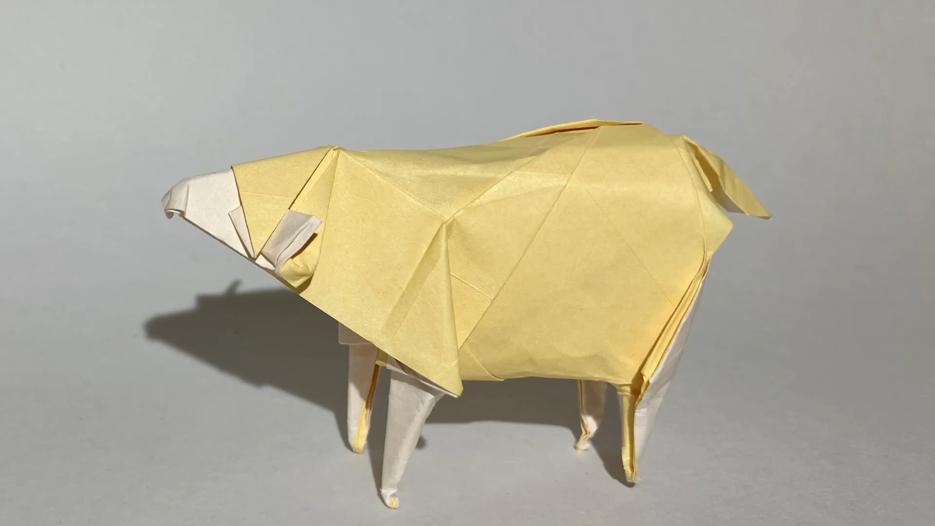 【はいまつorigami】绵羊折纸教程origami sleepy sheep