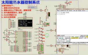 Download Video: 【Proteus仿真】【51单片机】太阳能热水器控制系统设计