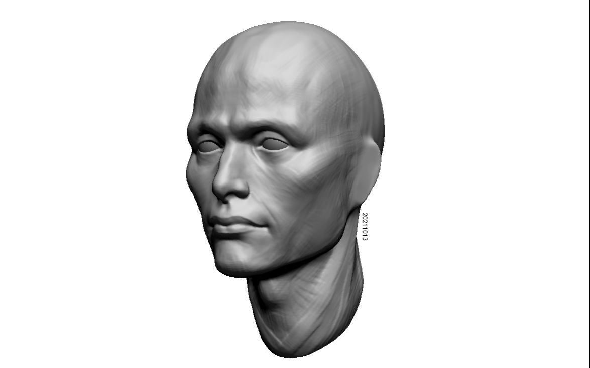 【zbrush】人头练习211013