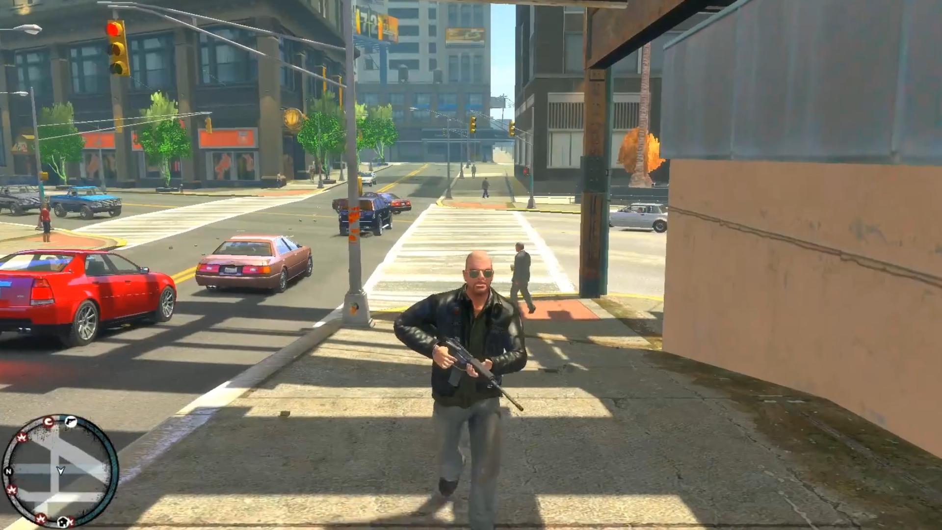 喬《gta4強尼》強尼春天戴墨鏡解說:上下打量一番判斷是他