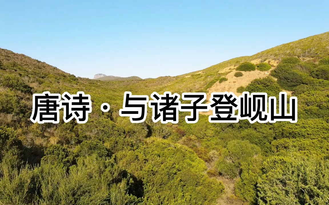 [图]唐诗·五言律诗·与诸子登岘山