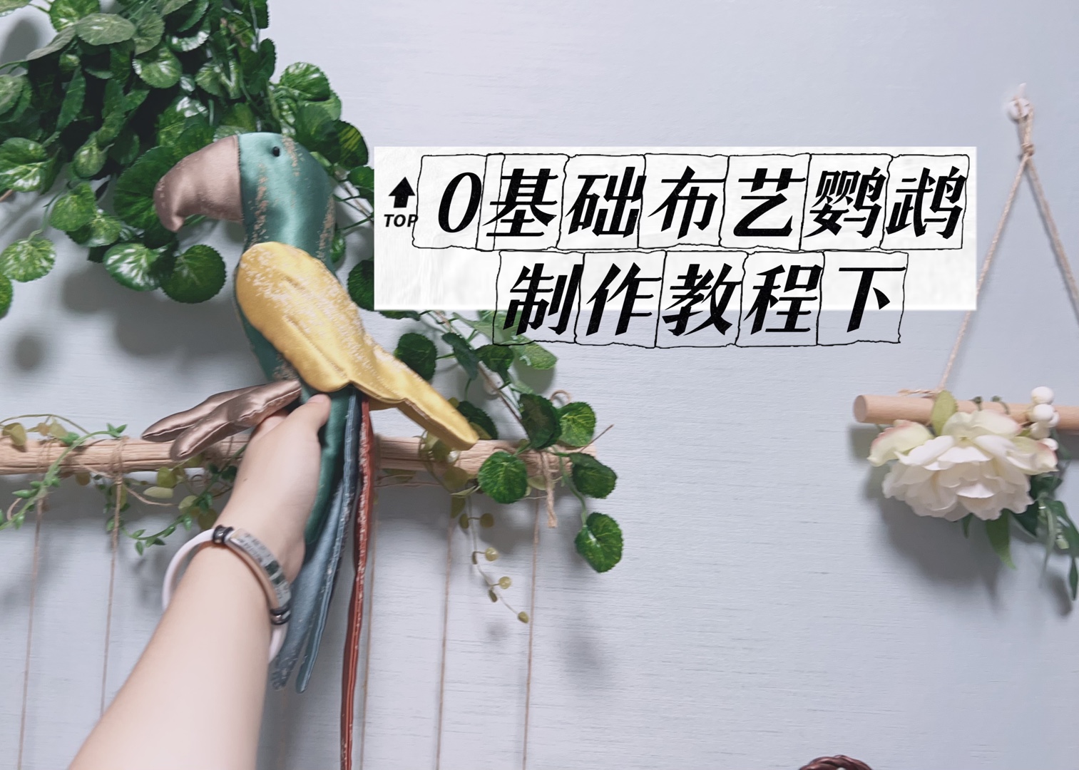 布艺手工鹦鹉的制作教程下,教程在这了,赶紧让你的闺蜜给你做