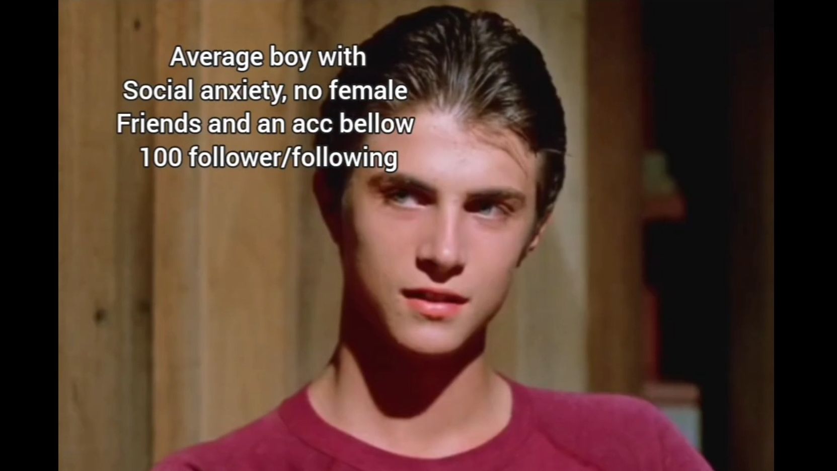 社交焦虑,没有女性朋友, 粉丝关注数低于100的那个