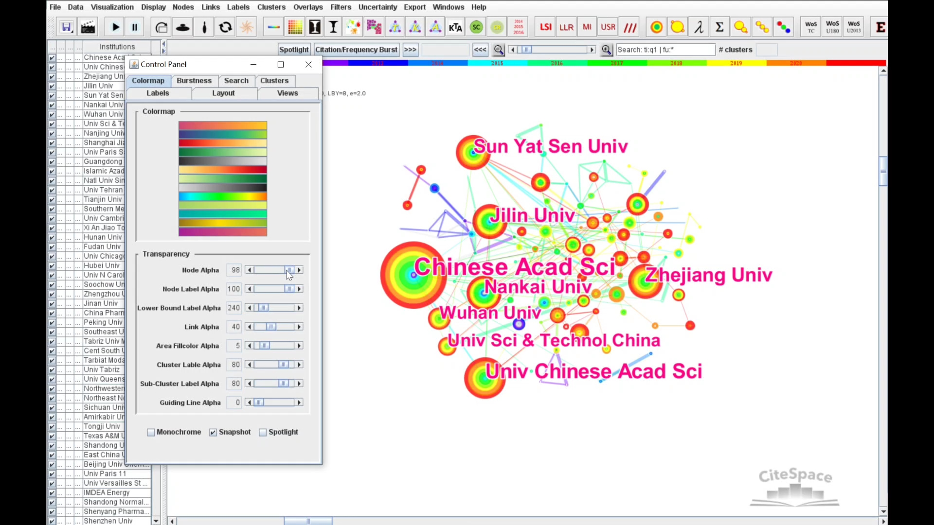 citespace图形和字体颜色的调节(进阶版)哔哩哔哩bilibili