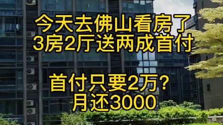 今天在抖音看首付2万买三房,还送两成首付?没想到是真的,买了一套三房两厅,给了2万首付,月还3000哔哩哔哩bilibili