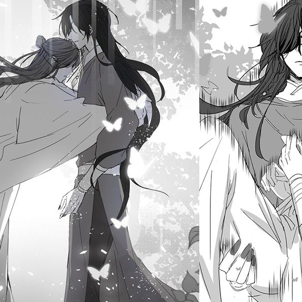 天官賜福 漫画版 bilibili 公式色紙 謝憐 三郎 花城