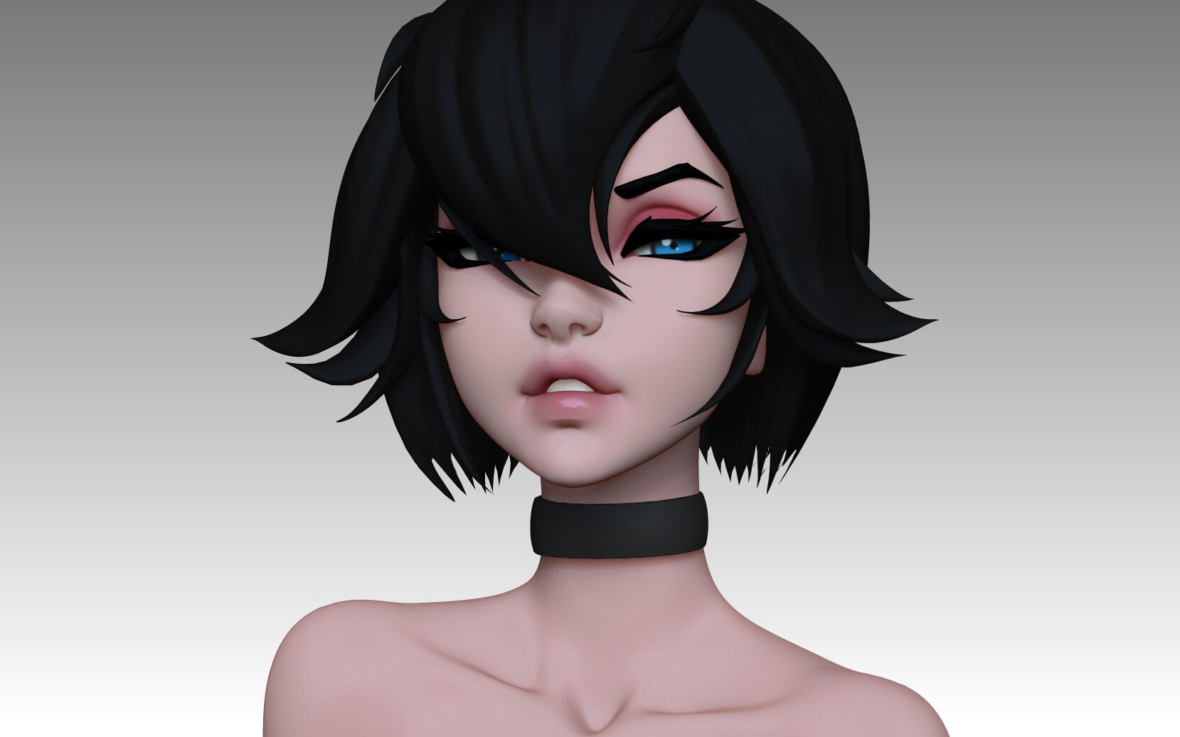 zbrush新手教程迪士尼卡通风格女性人物角色建模上色完整教程