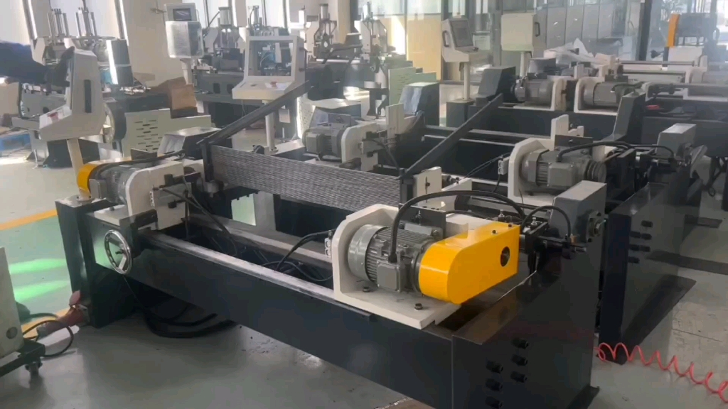 全自动双头气动倒角机,5mm圆棒双头平面倒角