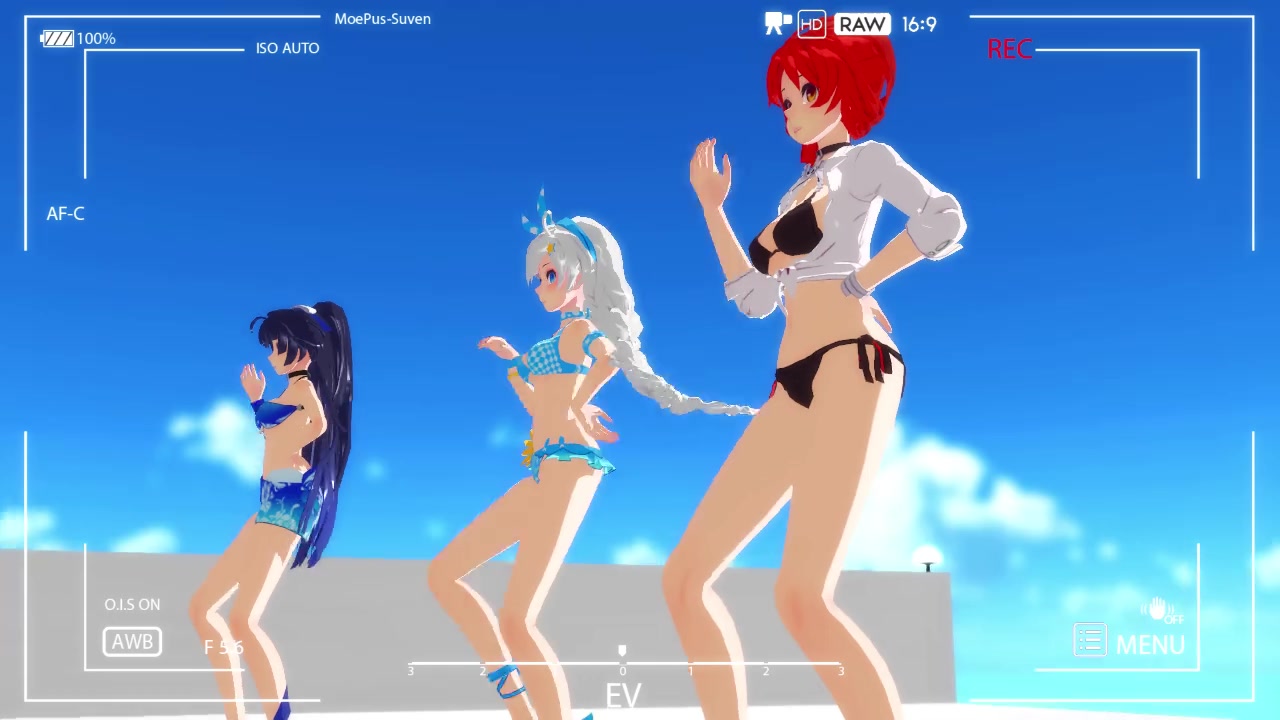 活动作品崩坏3mmd泳装大赛蓝天大海泳装