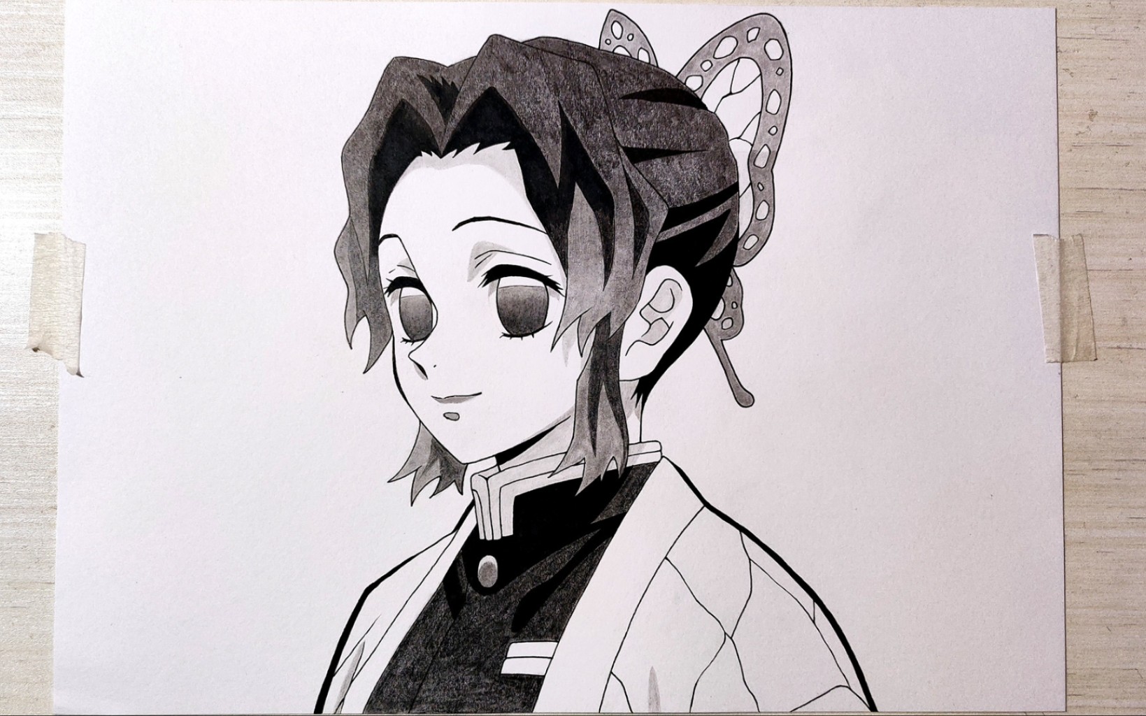 外科医生教你画一个蝴蝶忍《鬼灭之刃》