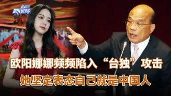 Descargar video: 欧阳娜娜频频陷入“台独”攻击，她坚定表态自己就是中国人