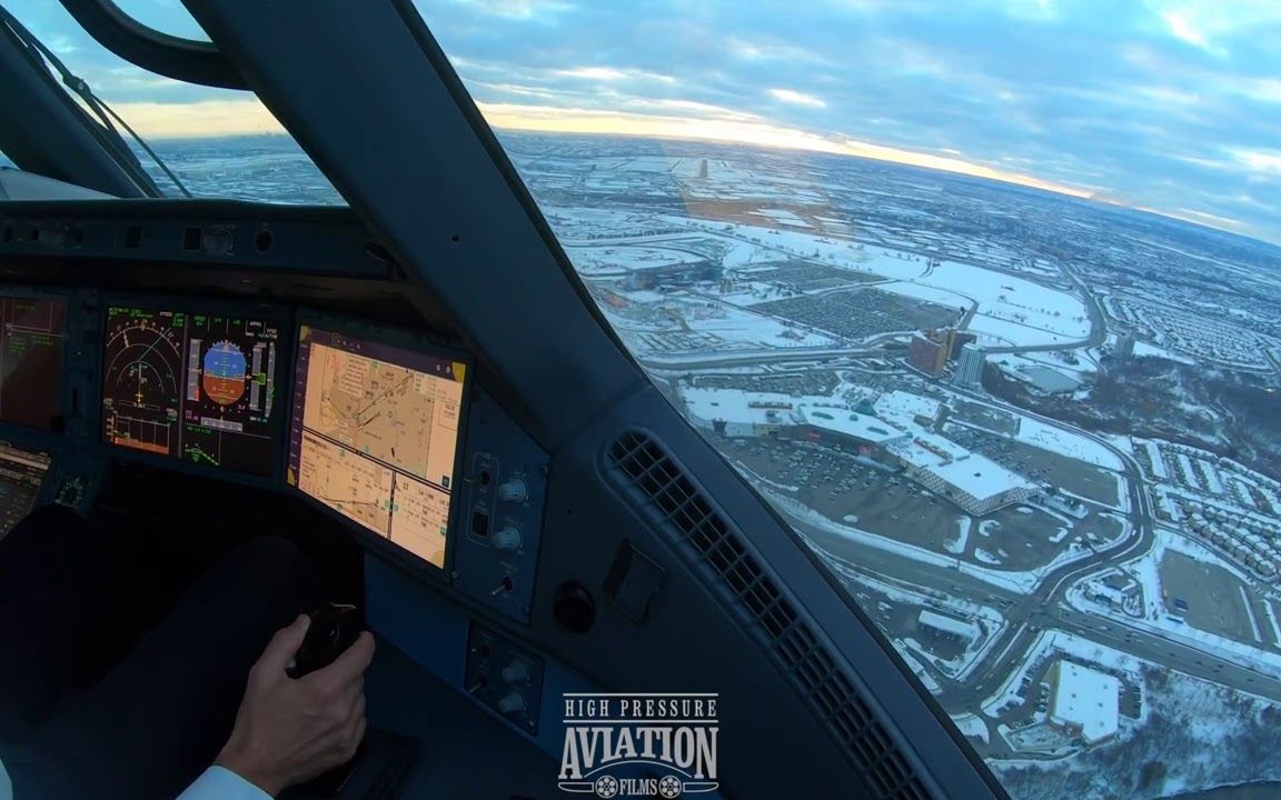 【4k uhd】a350多伦多cyyz降落驾驶舱实录