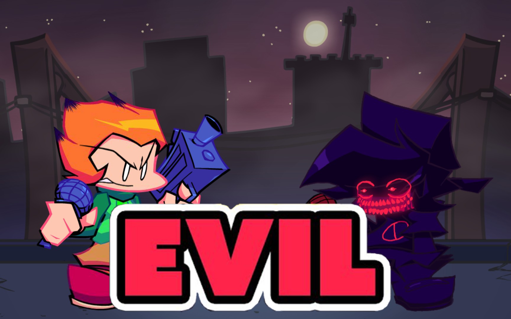 fnf corruption carrotstyle pico vs evil bf day1_哔哩哔哩bili