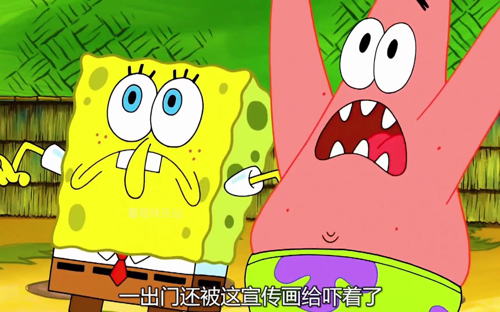 海绵宝宝:章鱼哥扮演飞天老渔夫,吓坏小海绵和派大星