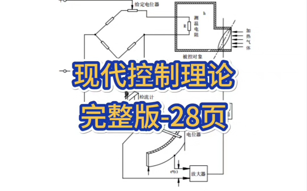 [图]专业课《现代控制理论》完整版+第三版课后习题答案+复习题库+试卷答案与解析+知识点汇总