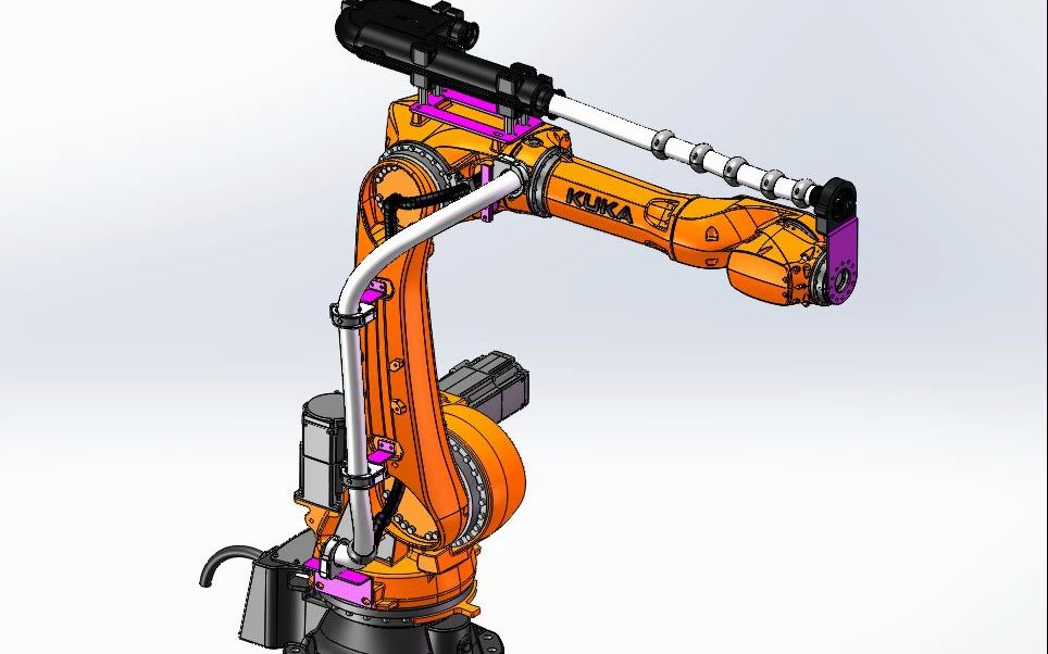 璟胜自动化 机器人管线包 u型回弹管线包 kuka kr70 r2100 1-6轴 36