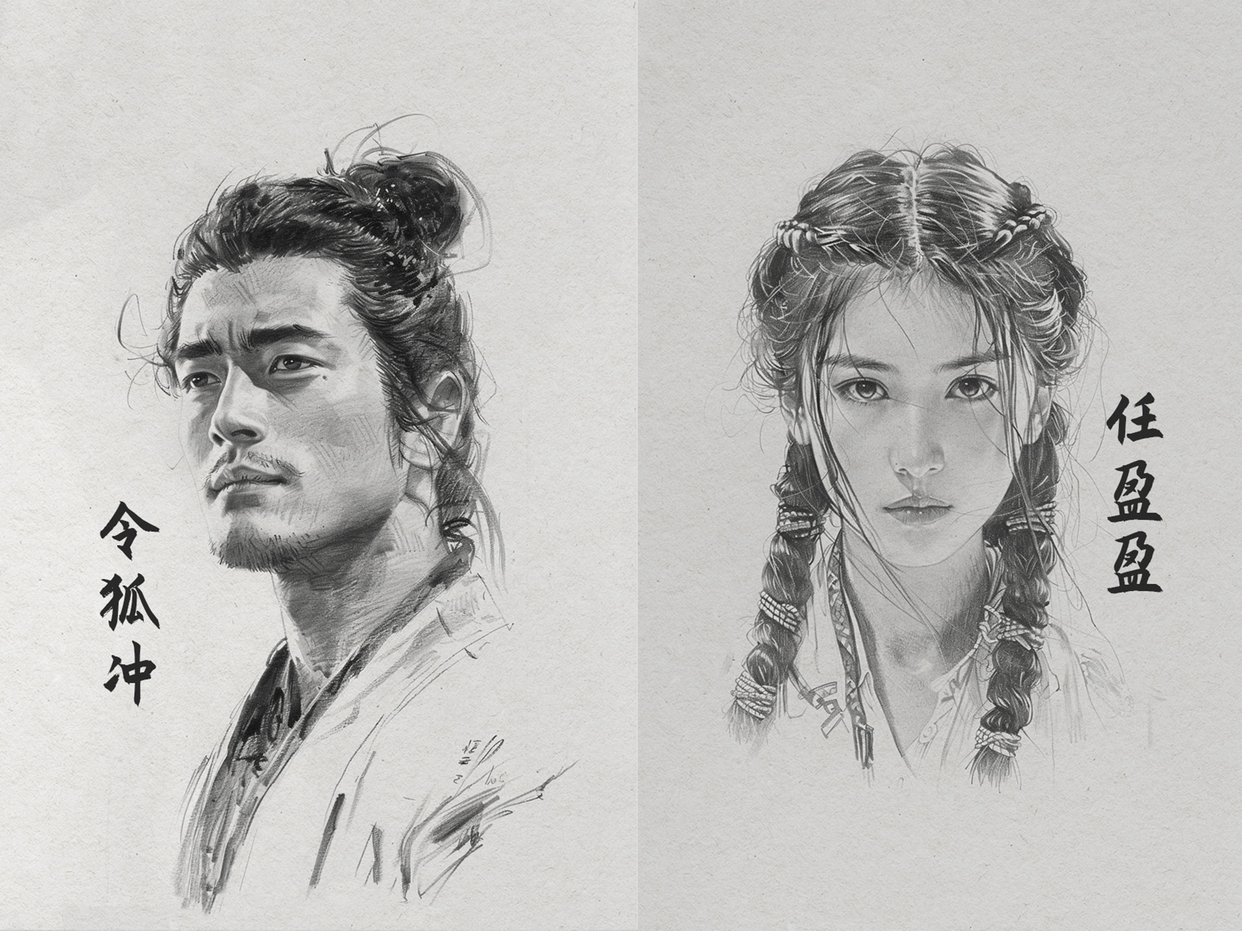 《笑傲江湖》素描肖像集