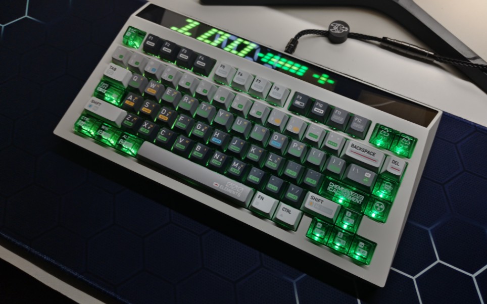 怒喵cyberboard r4 冰银轴pro打字音|化学001键帽