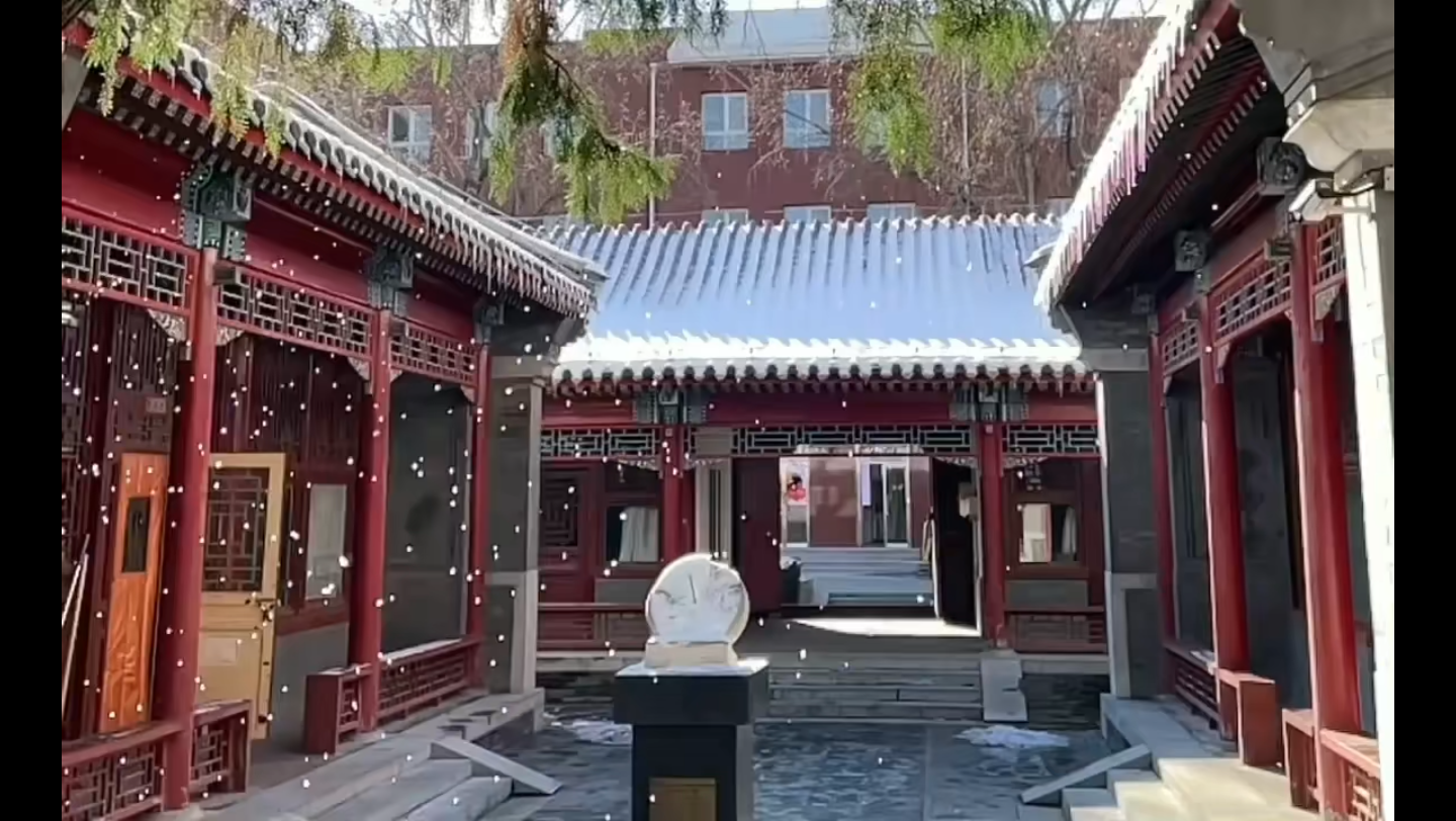 北京十三中雪景_哔哩哔哩_bilibili