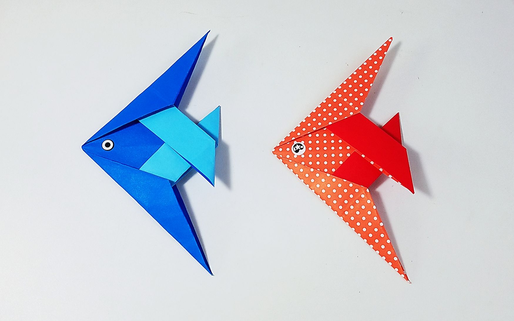 教你折纸热带鱼1,海洋动物系列折纸,儿童很喜欢