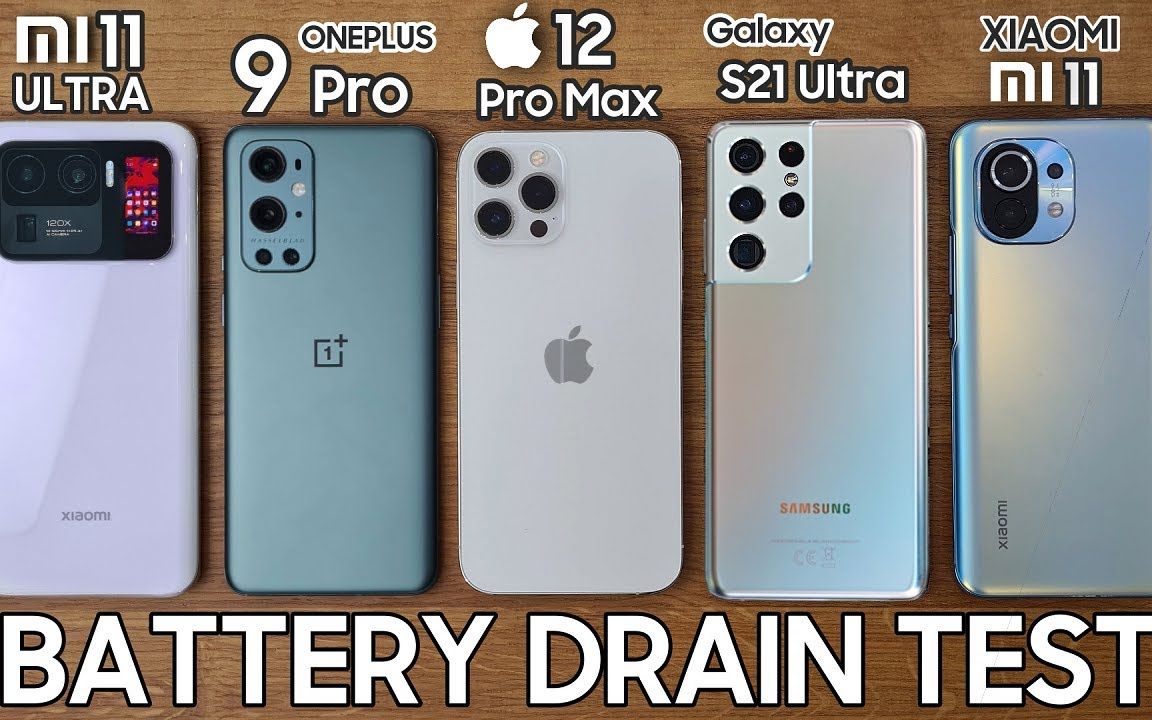 小米mi11ultra与oneplus9proiphone12promaxgalaxys21ultra电池使用