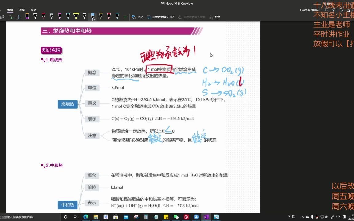 热化学 —— 燃烧热、中和热、盖斯定律哔哩哔哩bilibili