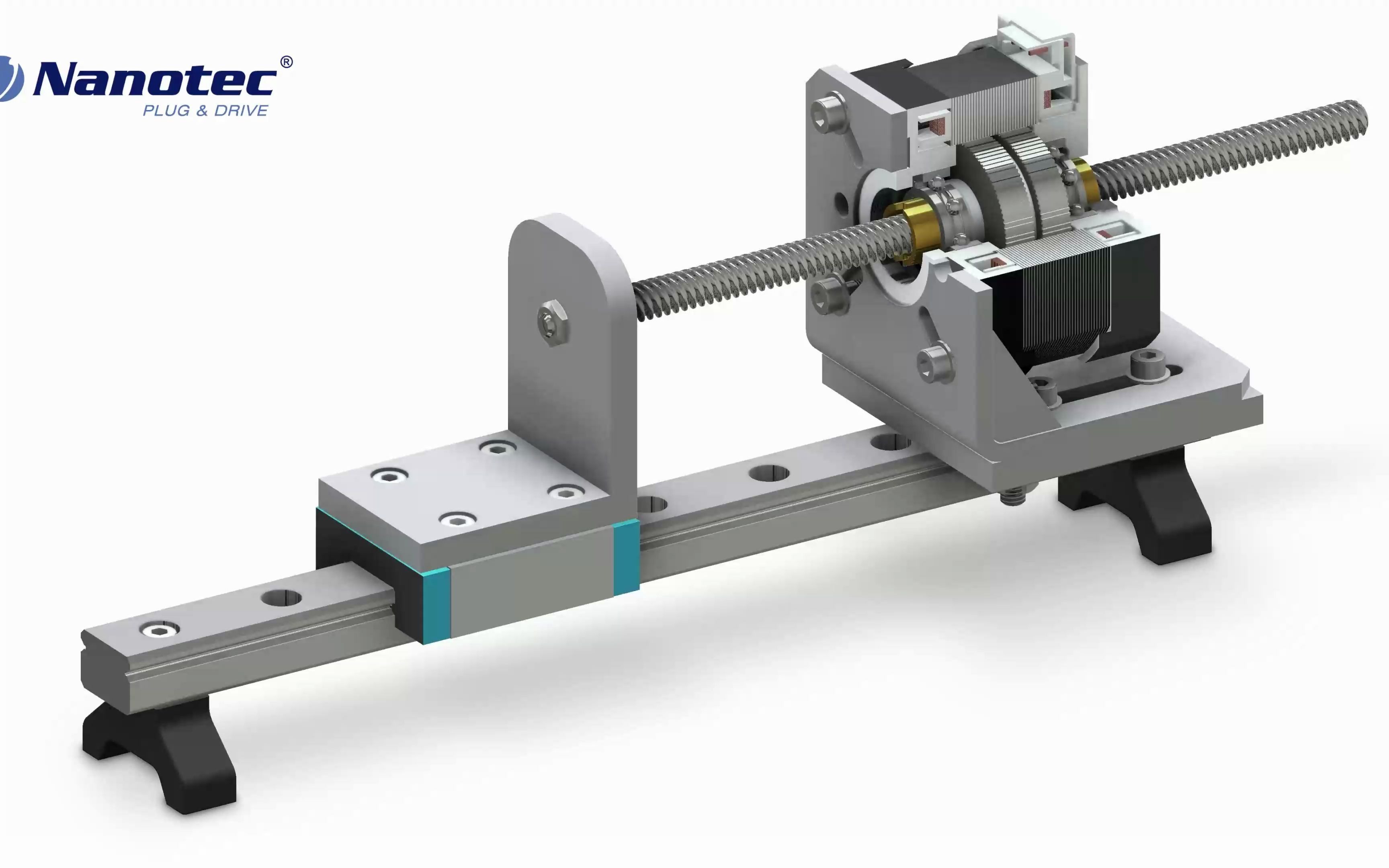 贯通轴式直线步进电机  线性步进 高扭矩 高性能